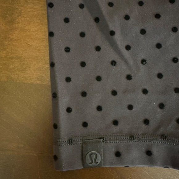 LULULEMON ALIGN HIGH-RISE PANT 28" WOMEN SZ 10 POLKA DOT FLOCKED BLACK NEW - Picture 3 of 4